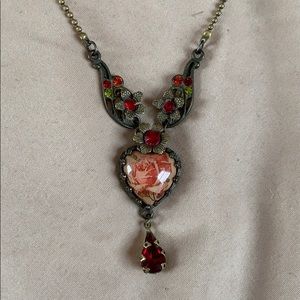 Michal Negrin Vintage Style Necklace Swarovski